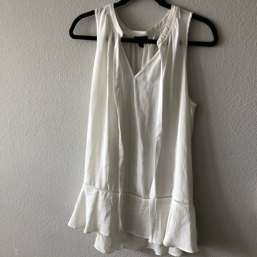 White flowy tank